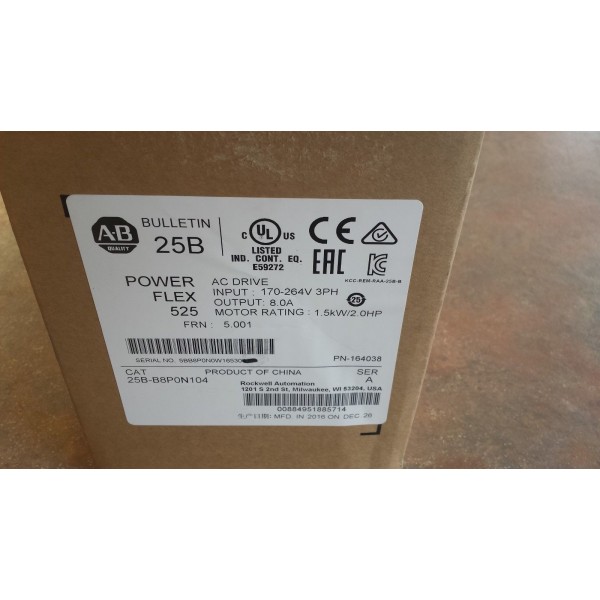 25BB8P0N104 Powerflex 525 2HP Kentucky Stock""