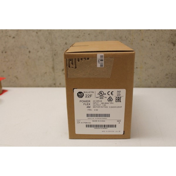 Powerflex 4M VFD 22F-A1P6N103 New In Box 2015 Mfg Date