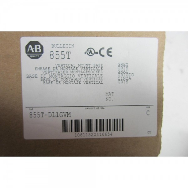 855T-DL1GVM MOUNTING BASE 855TDL1GVM