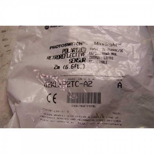 42KL-P2TC-A2 PHOTOSWITCH POLARIZED SENSOR