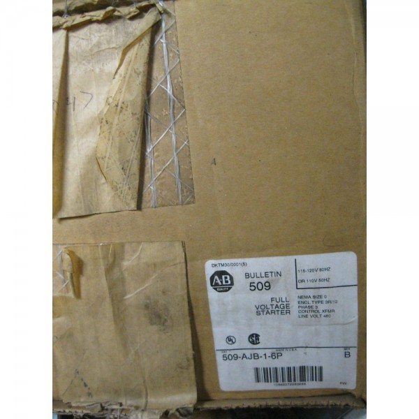 Non-Reversing Full Voltage Starter 0 NEMA 460V 3P (509-AJB-1-6P)