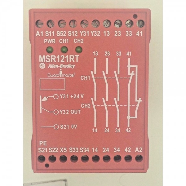 Guard-Master MSR121RT 440R-J23100 Safety Relay 115V AC