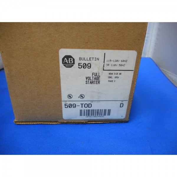 509-TOD FULL VOLTAGE STARTER 3 PHASE SIZE 00 OPEN