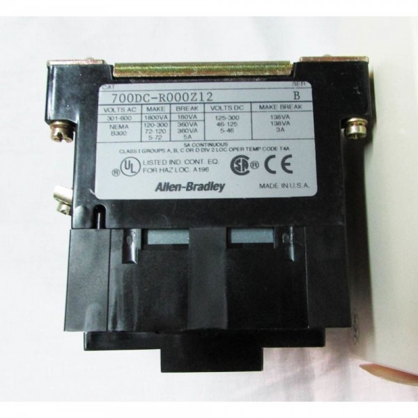 700DC-R000Z12 Bulletin 700 Type R Electrically Held Relay
