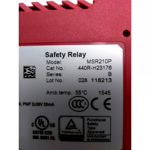 MSR210P Series-B Guard Master Safety Relay, 24VDC 8W