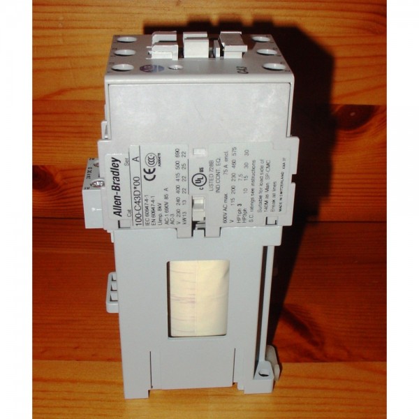100-C43DJ10 IEC Contactor 43 Amp 24 VDC coil 1NO Aux