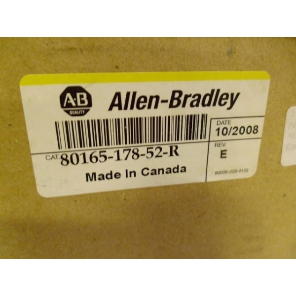 80165-178-52-R REV. E DATE: 10/2008 *FACTORY SEALED*