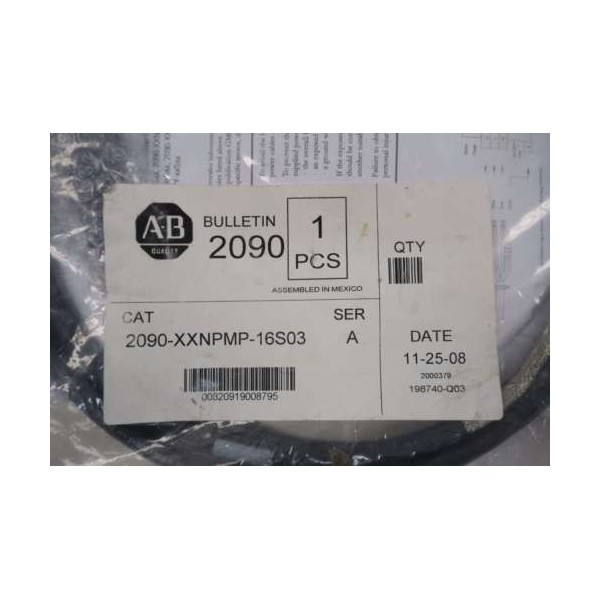 2090-XXNPMP-16S03 SERVO MOTOR 3M POWER CABLE SER A D571200