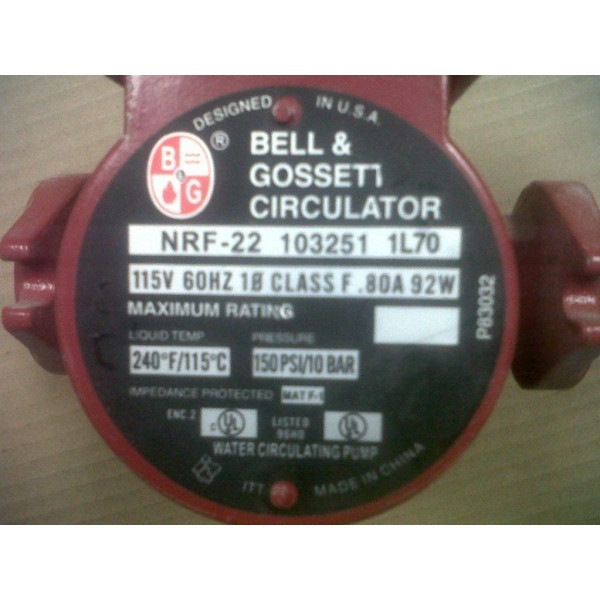 Hot Water Circulator Pump