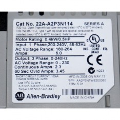 PowerFlex 4 AC Drive 240VAC 2.3A 0.5HP