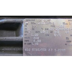 5hp 215 460v 3ph Electronic Motor Midwest Brake