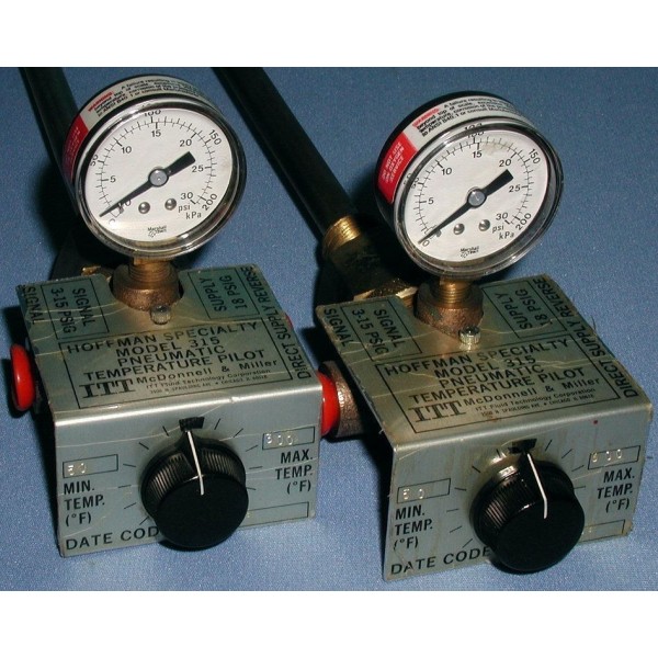 McDonnell Miller Hoffman Pneumatic Temperature Pilot Controller
