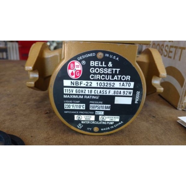 Lead Free NBF-22 Bronze Circulator 1/25HP 115V