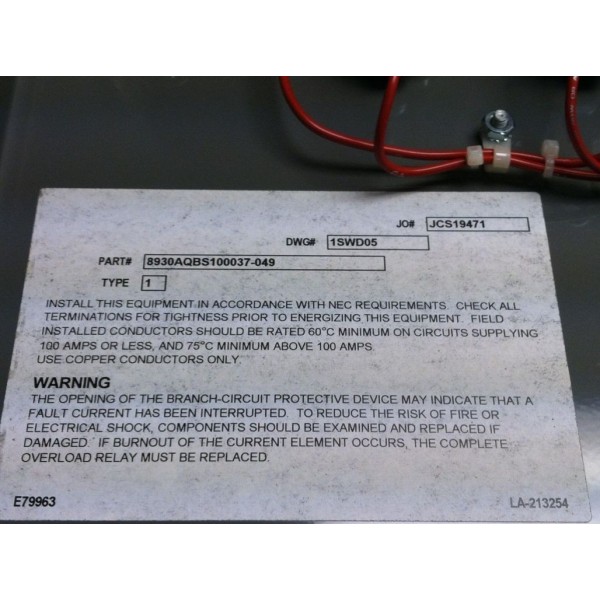 SIMPLEX AQUABOOST CONTROL PANEL 208 V 3 PH 5 HP