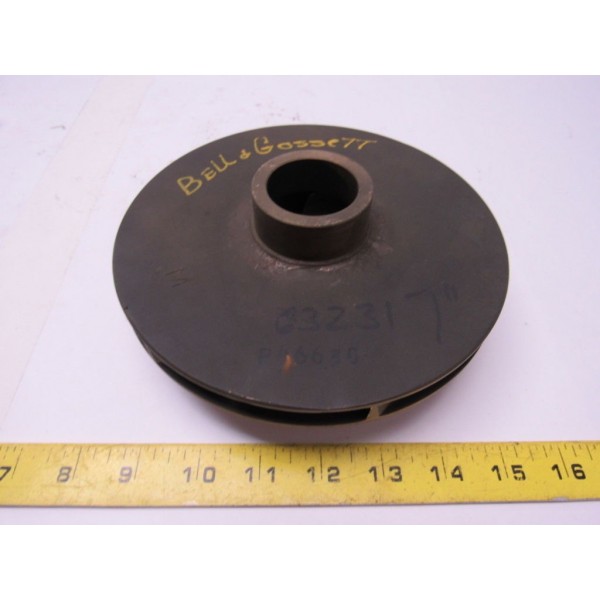 Replacement Pump Impeller 7 OD 7/8" Bore w Keyway"