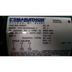 1535C .75x1.25 CLOSE COUPLED PUMP,DUCTILE IRON,2HP 380V