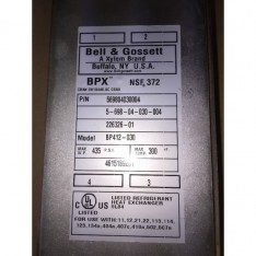 Heat Exchanger, 30 Plates, 0.0159 Gal/Chnl