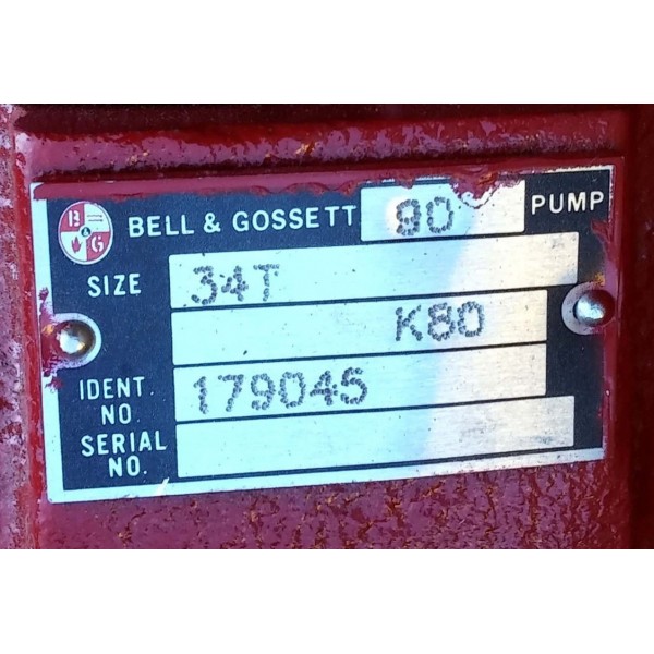 CENTRIFUGAL PUMP SERIES 90 W/ 3/4HP MOTOR