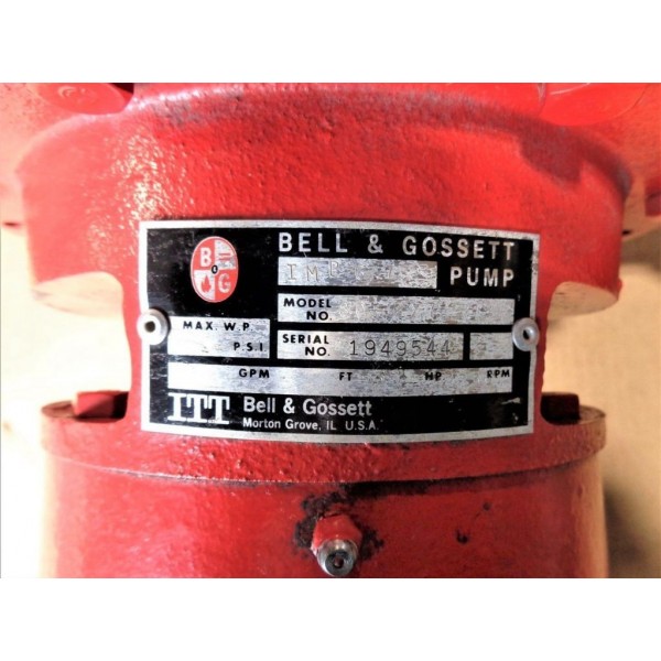 80-2x7 Close Coupled In-Line Centrifugal Pump 6.75 Dia, 2HP"