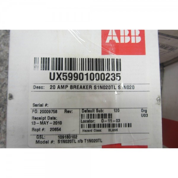 S1N020TL CIRCUIT BREAKER