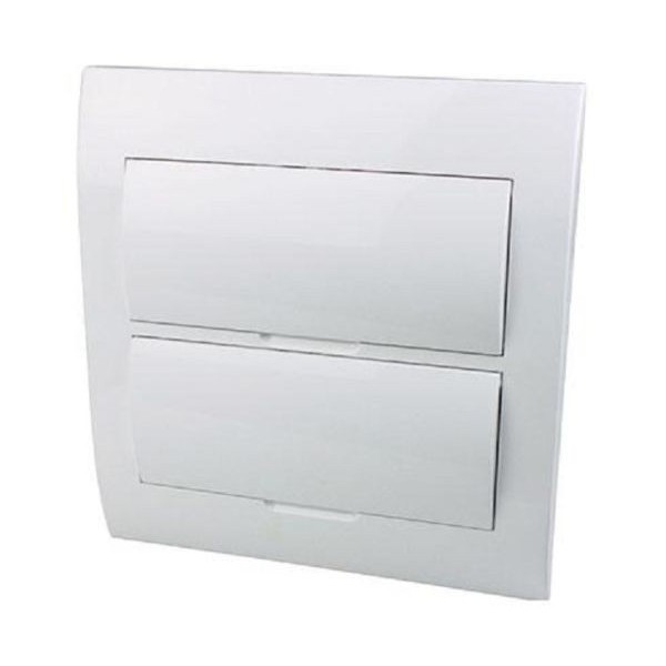 SURFACE MOUNTED SWITCHBOARD LC24SW 2-Rows, 24-Modules, 2-Doors, White