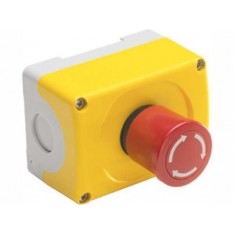 EMERGENCY STOP ENCLOSED WITH LEGEND MEPY11005 IP66 Screw Connection, Yellow