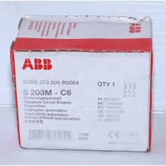 S203M-C6 6A 3-Pole Miniature Circuit Breaker