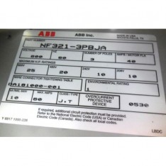 ELECTRICAL ENCLOSURE FOR DISCONNECT SWITCH, NF321-3PBJA