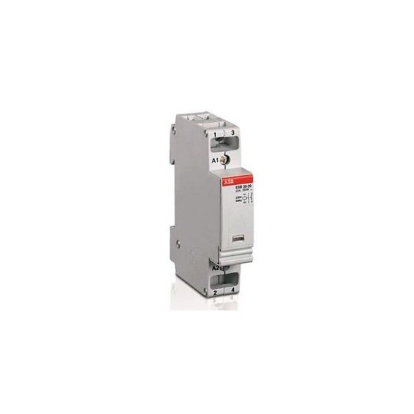 INSTALLATION CONTACTOR DIN ESB2002240 86x17.5x67mm 20A,240VAC,2xN/C Contacts