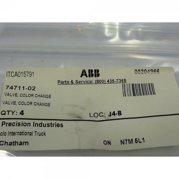 74711-02 Colour Change Valve Pack of 4 NEW