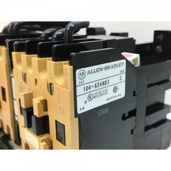 Allen Bradley 104-A24ND3 Reversing Starter 120V Coil