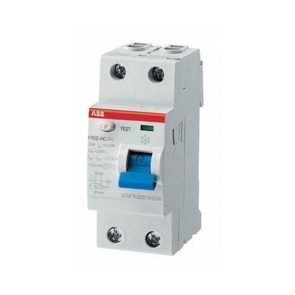 F427799 2CSF202001R0160 AC 16A 10MA DIFFERENTIAL SWITCH 2P LIFESAVER