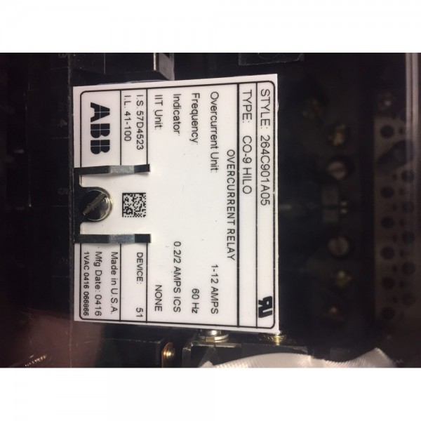 Over current Relay 264C901A05