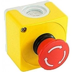 EMERGENCY STOP ENCLOSURE CEPY11001 IP66 2xN/C Contact, Surface Mount, Yellow
