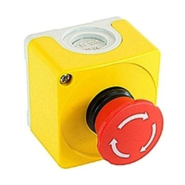 EMERGENCY STOP ENCLOSURE CEPY11001 IP66 2xN/C Contact, Surface Mount, Yellow