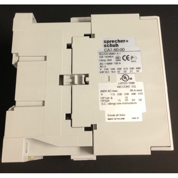 SPRECHER+SCHUH S+S CONTACTOR