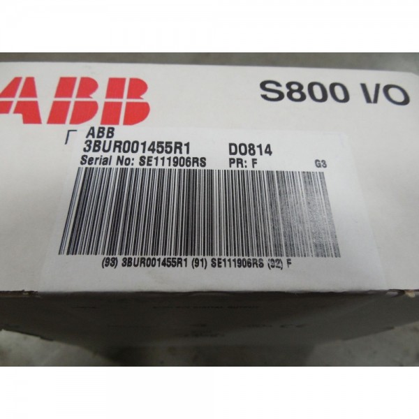3BUR001455R1 S800 I/O Digital Output Module DO814 PR:F