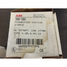 1-Hole Pushbutton Station, 908-906