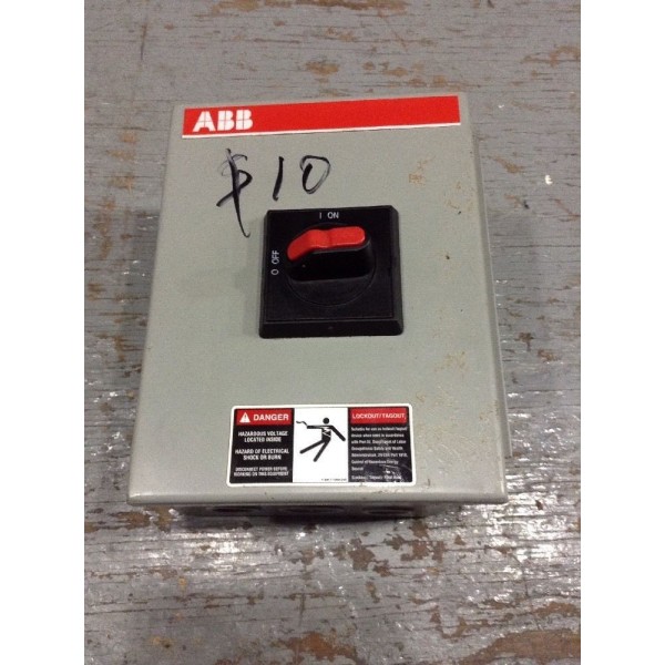 NF451-3PBJB ABB Disconnect Switch 60 Amp 3 Pole 600V