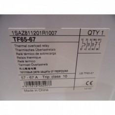 TF65-67 1SAZ811201R1007 Thermal Overload Relay 67A Trip Class10 NIB Lot of 2