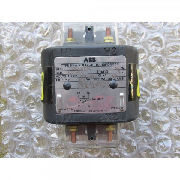 7526A04G05 Type PPW Voltage Transformer 150VA 600/600Y To 120V 5:1