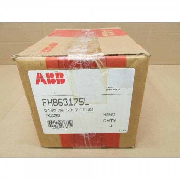 FH FHB63175L 175 AMP 3 POLE 600 V CIRCUIT BREAKER FHB