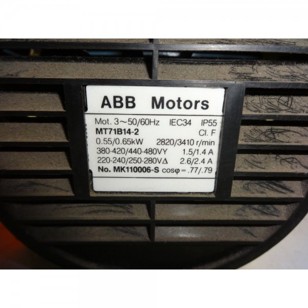 Motor MT71B14-2 MK110006-S 220-240/250-280v 2820/3410rpm