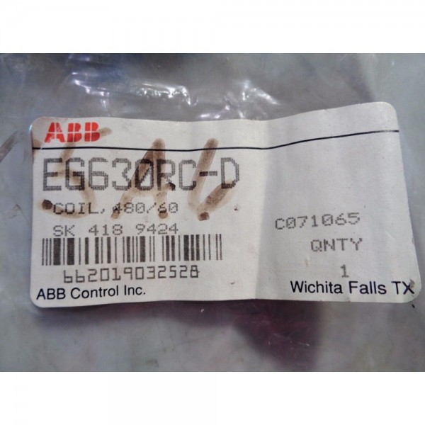 COIL EG630RC-D FOR 480 VAC