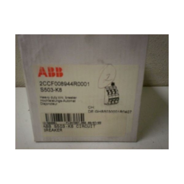 CIRCUIT BREAKER S503-K8 S503K8 8A 3 POLE