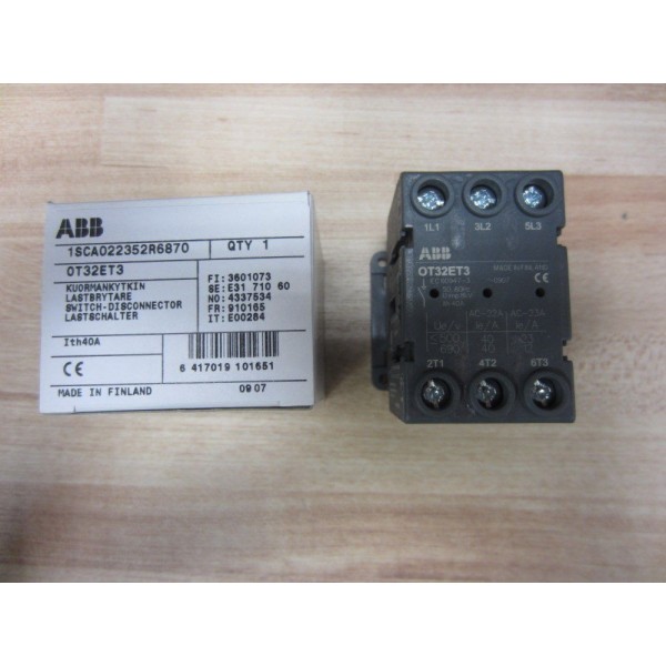 1SCA022352R6870 Disconnect Switch OT32ET3 (Pack of 10)