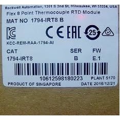 ALLEN BRADLEY 1794-IRT8 INPUT MODULE