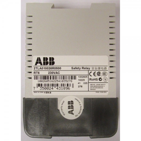 2TLA010026R0500 RT6 230VAC Safety Relay