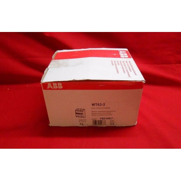 WT63-3 SELECTIVE CURRENT LIMITER CIRCUIT BREAKER 63AMP