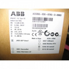ABB ACS355-03U-07A5-2+B063 2HP 240V Inverter Drive
